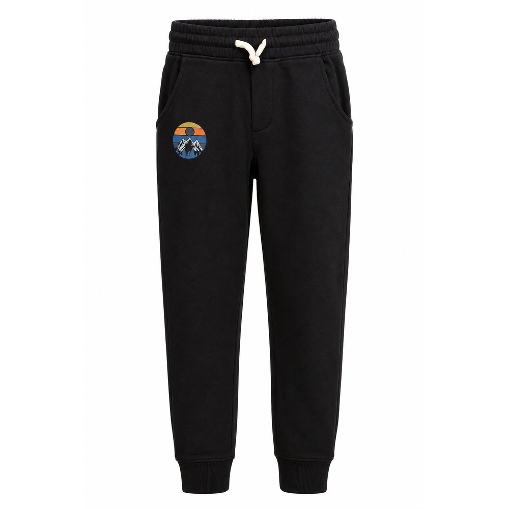 Threads 4 Thought Boys Black Mountain Graphic Jogger Sweatpants Size 10 NWT